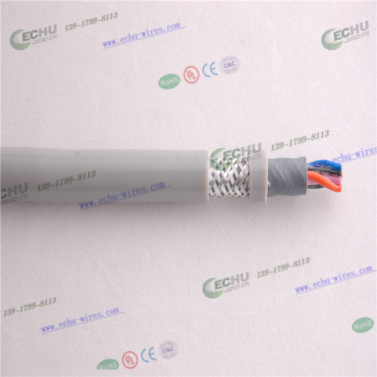 雙護套雙絞鍍錫銅網屏蔽高度拖鏈電纜